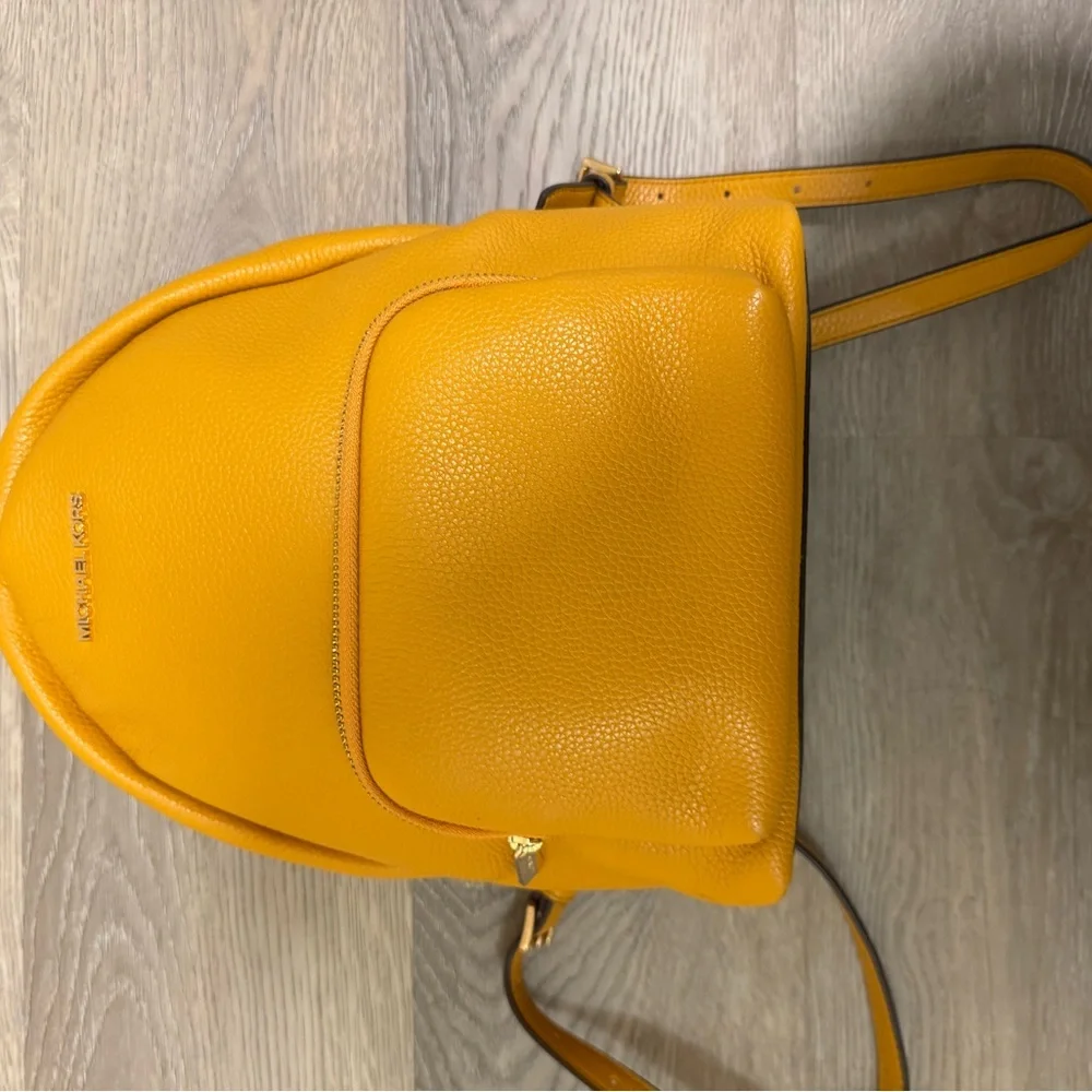 Michael Kors Saffron Leather Backpack - Picture 5 of 5
